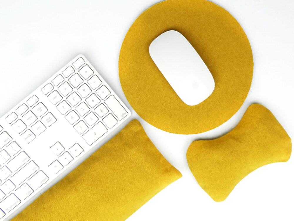 Ergonomic Wrist Rests for Keyboard and Mouse Yellow