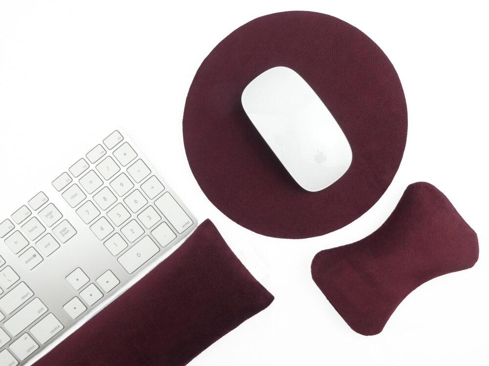 Ergonomic Wrist Rests Burgundy Rose