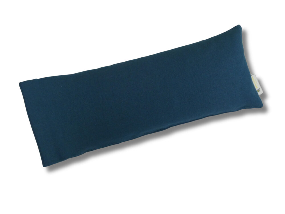 Blue: Natural Filled Back And Neck Support Pillow - Image 3