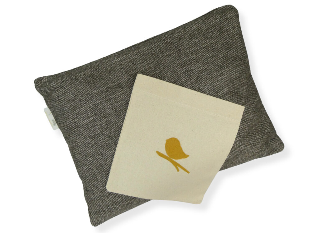 Brown: Natural Filled Back Support Pillow