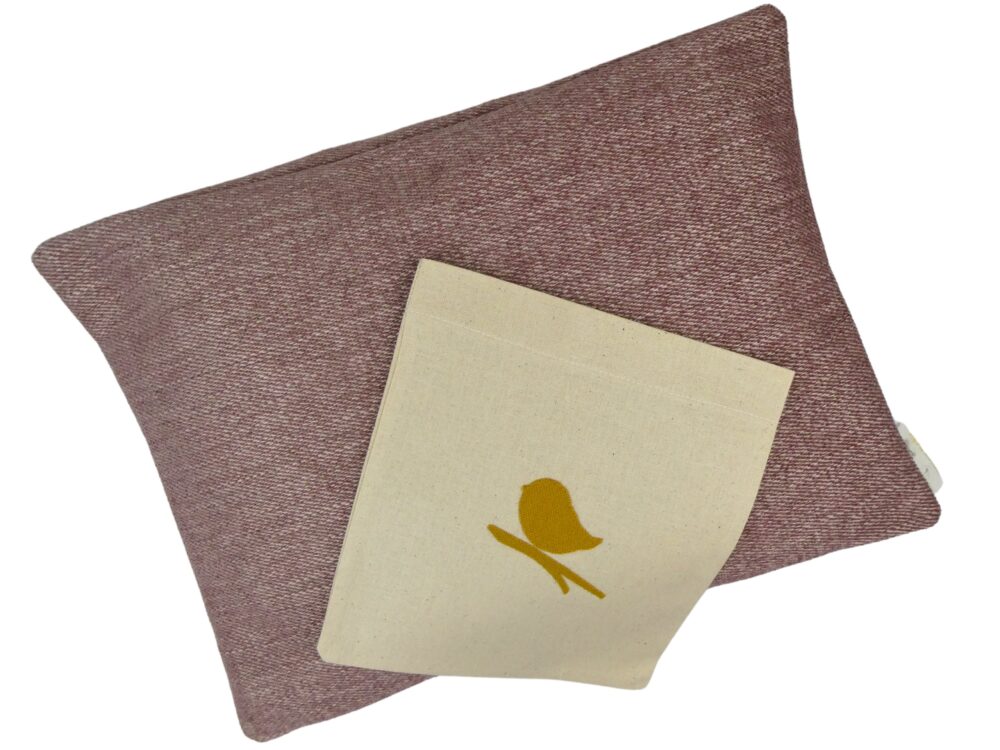 Pink: Natural Filled Back Support Pillow